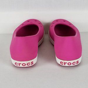 CROCS Beachy Bubblegum Pink "Ballet Flat"  Size 9